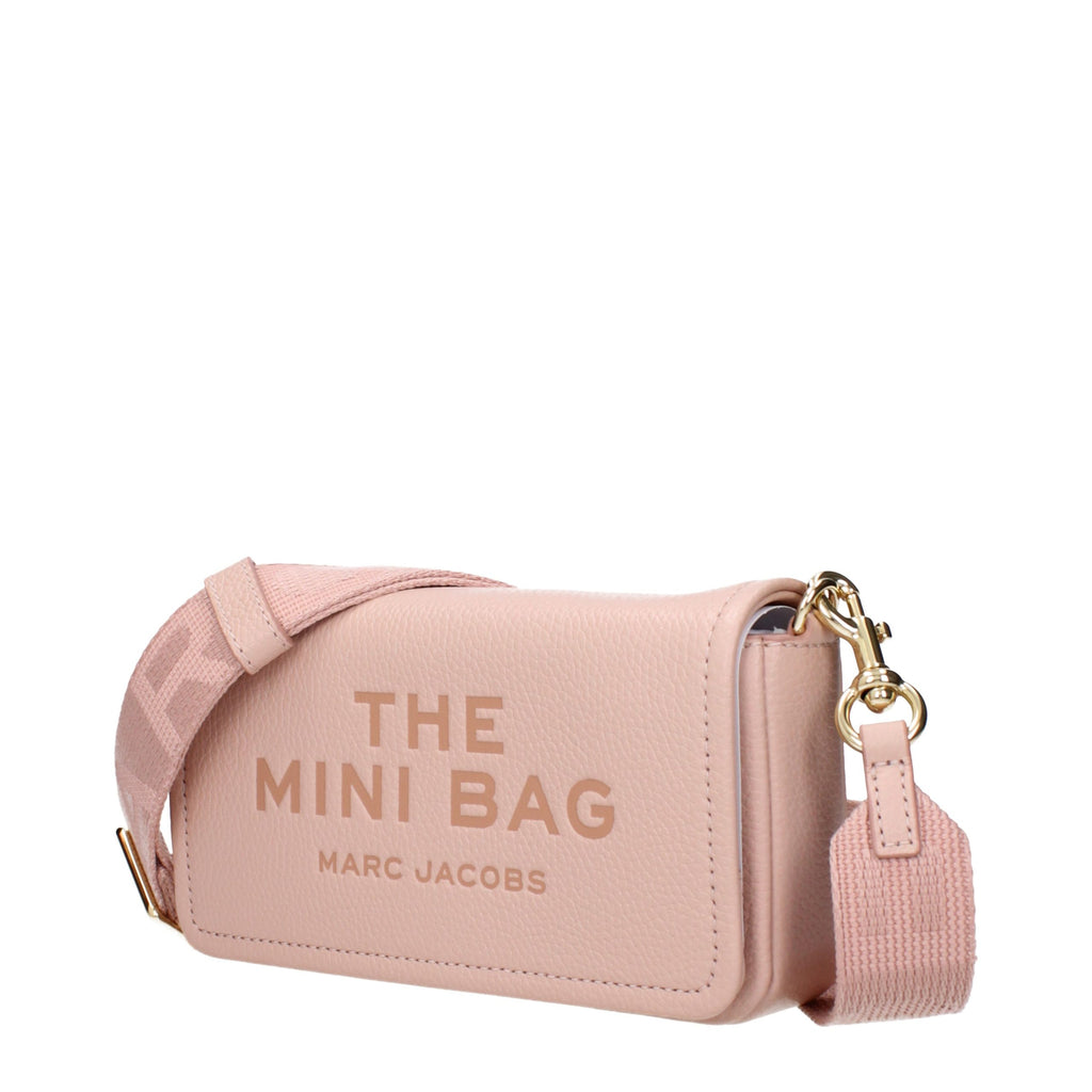 Pink Leather Crossbody Bag