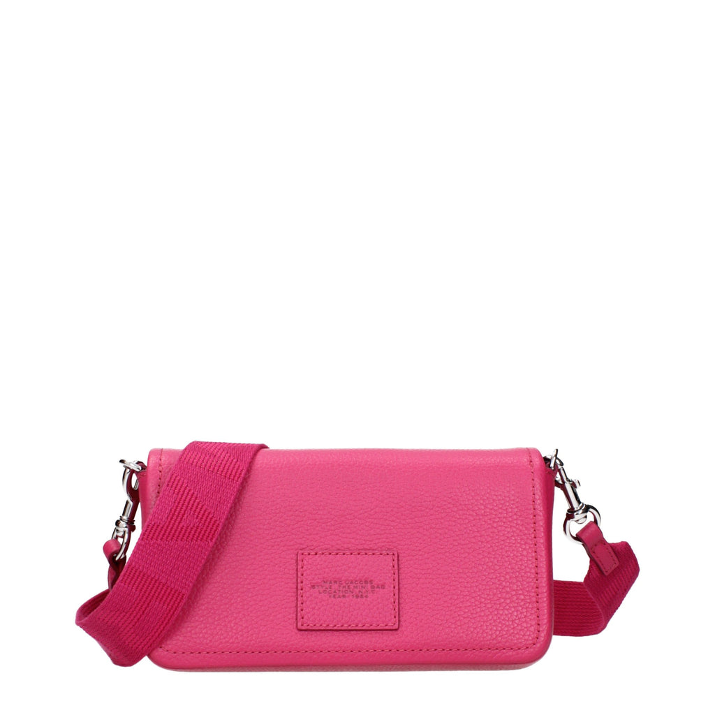 Pink Leather Crossbody Bag
