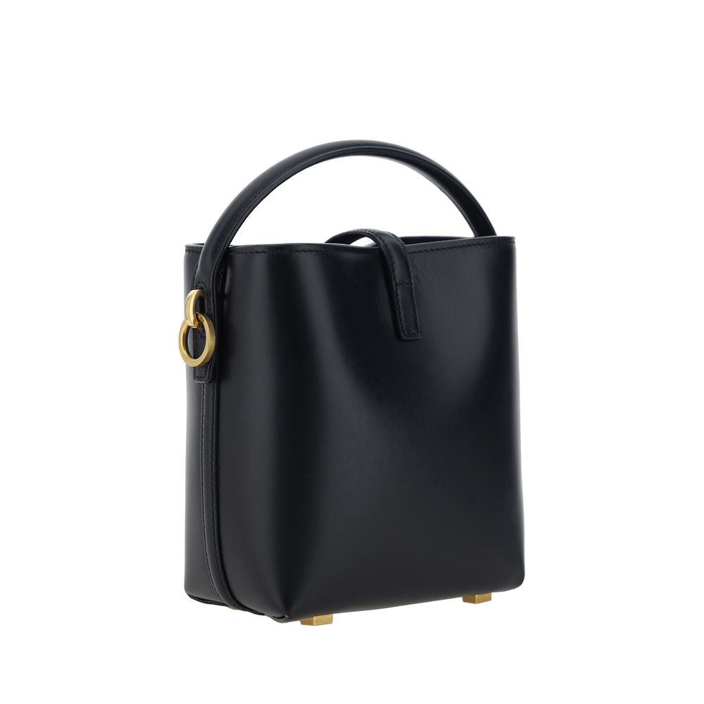 Black Calf Leather Bos Taurus Shoulder Bag