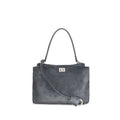 Gray Calf Leather Bos Taurus Handbag