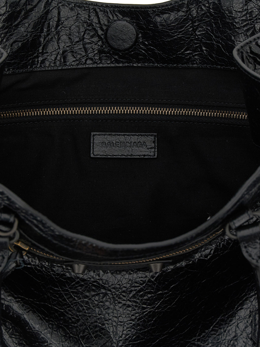 Black Lamb Leather Tote Bag