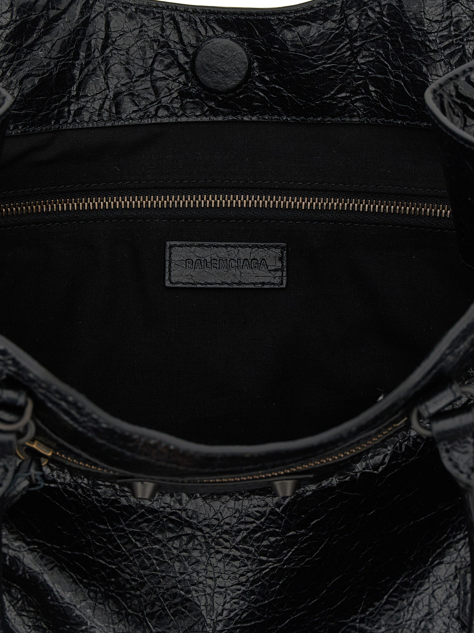 Black Lamb Leather Tote Bag