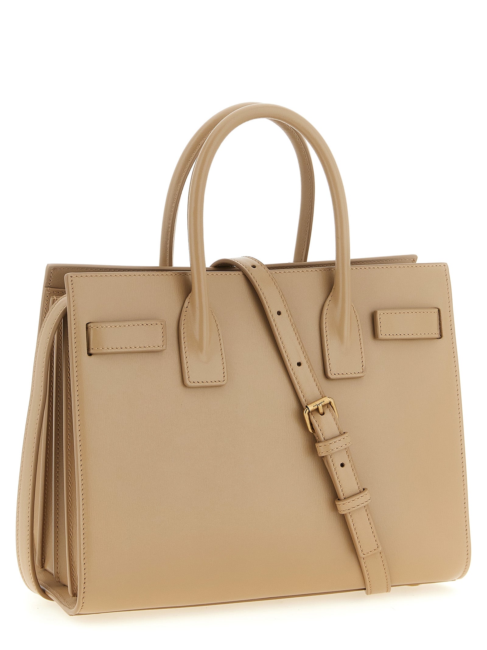 Beige Calfskin Handbag