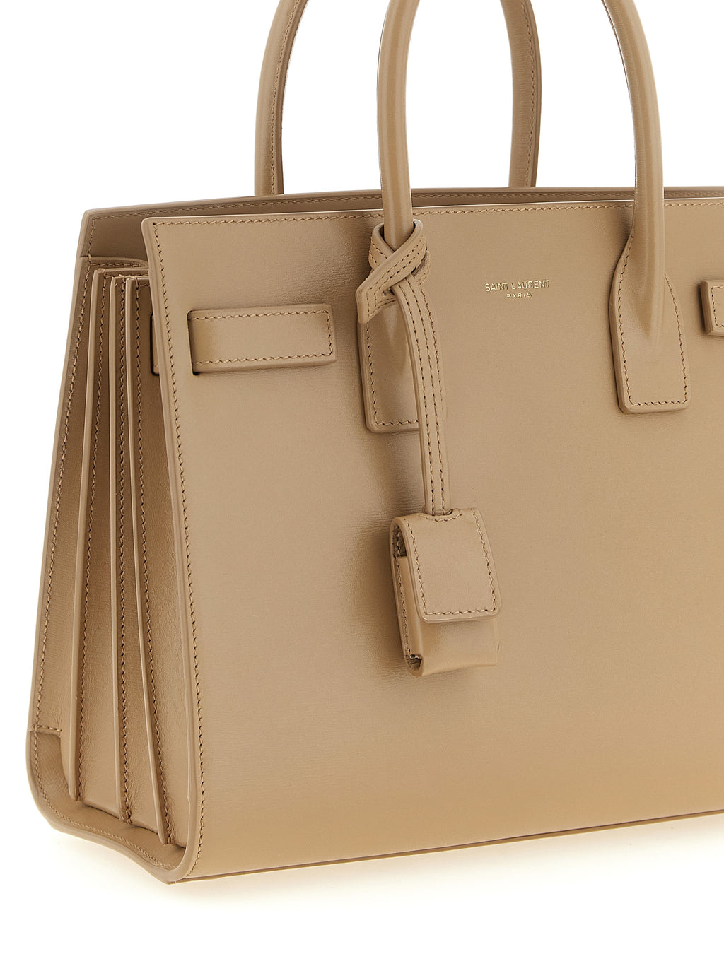 Beige Calfskin Handbag
