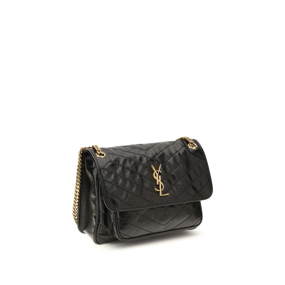 Black Calf Leather Bos Taurus Shoulder Bag