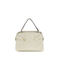 Beige Calf Leather Bos Taurus Shoulder Bag
