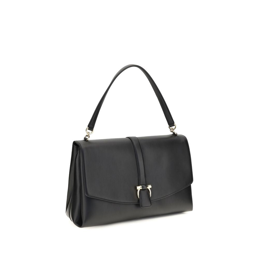 Black Calf Leather Bos Taurus Shoulder Bag