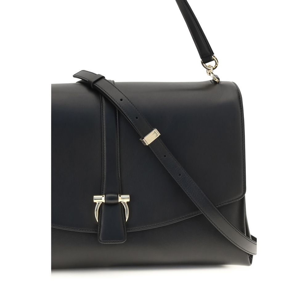 Black Calf Leather Bos Taurus Shoulder Bag