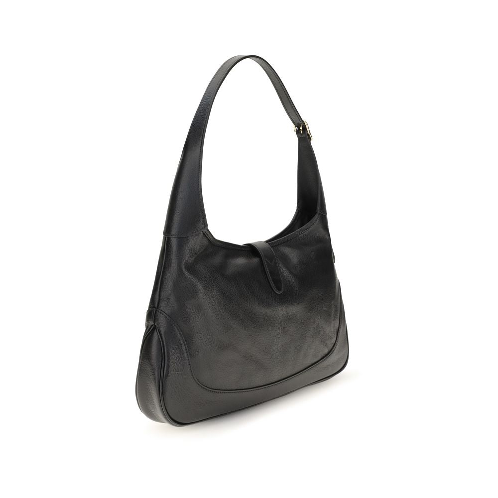 Black Goatskin Shoulder Bag
