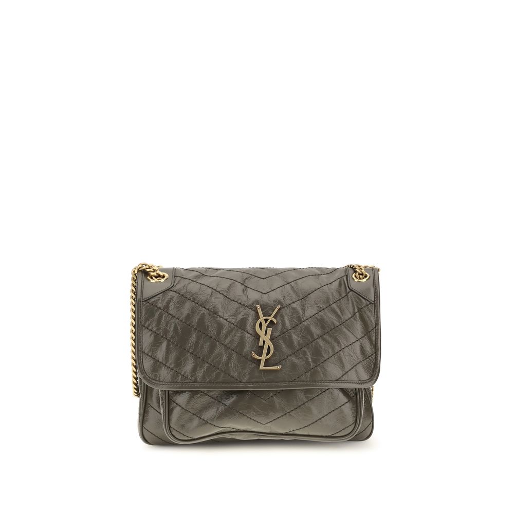 Bicolor Calf Leather Bos Taurus Shoulder Bag