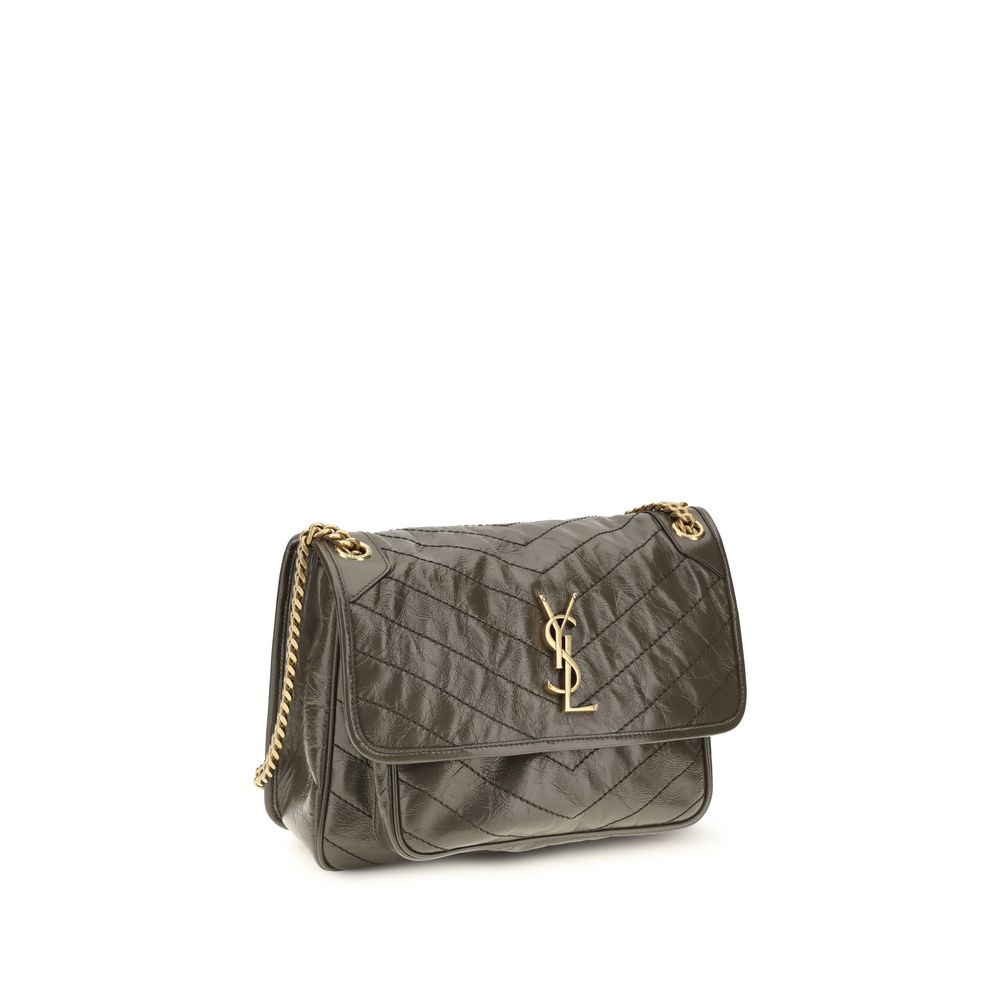 Bicolor Calf Leather Bos Taurus Shoulder Bag