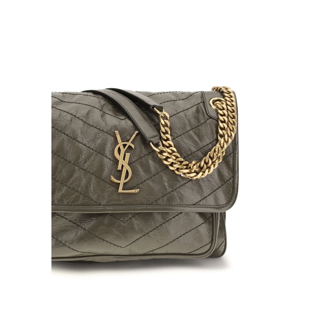 Bicolor Calf Leather Bos Taurus Shoulder Bag