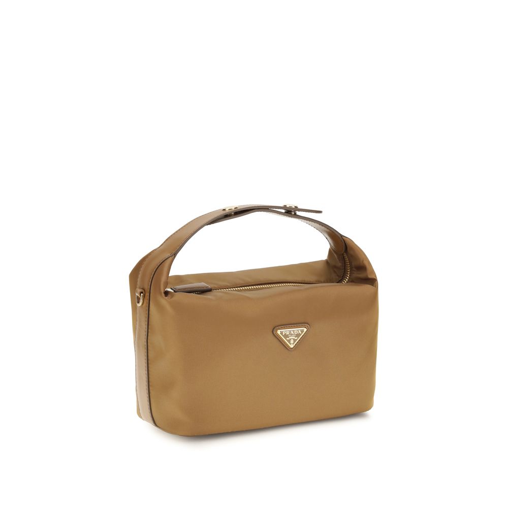 Beige Recycled Polyamide Handbag