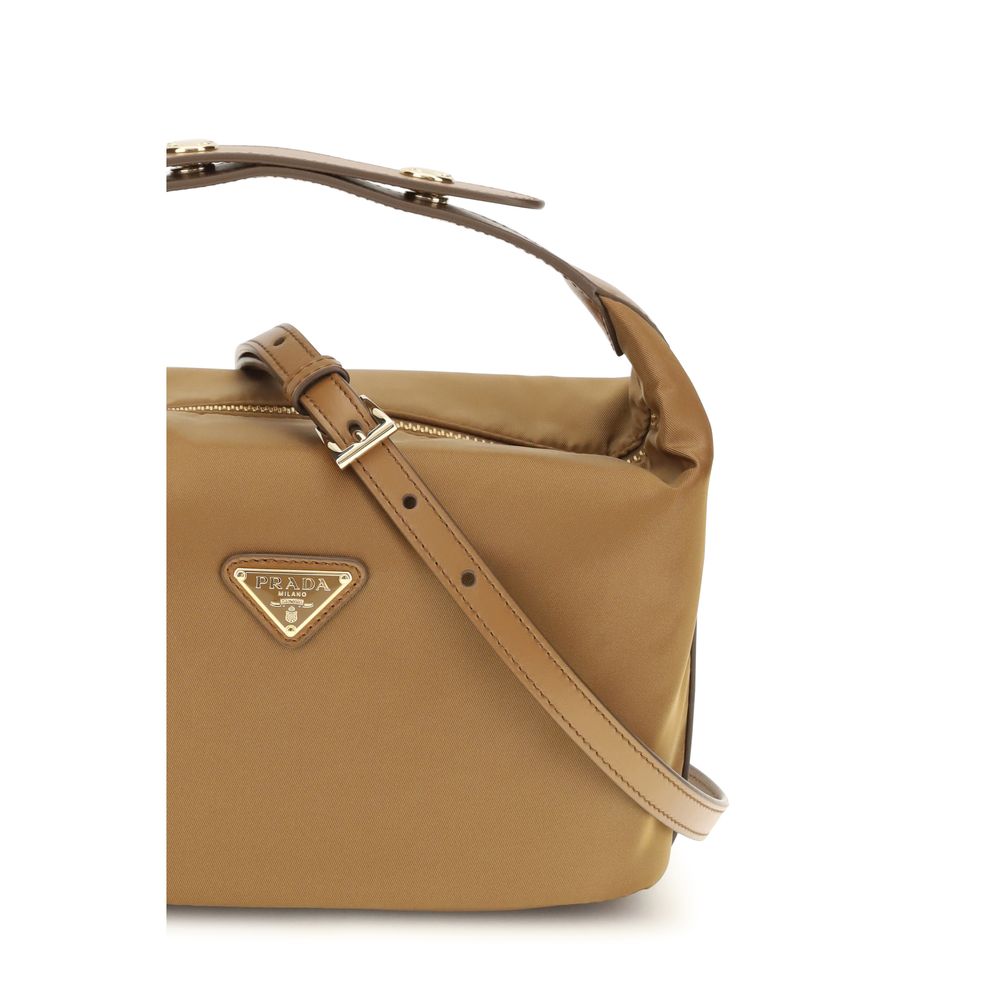 Beige Recycled Polyamide Handbag