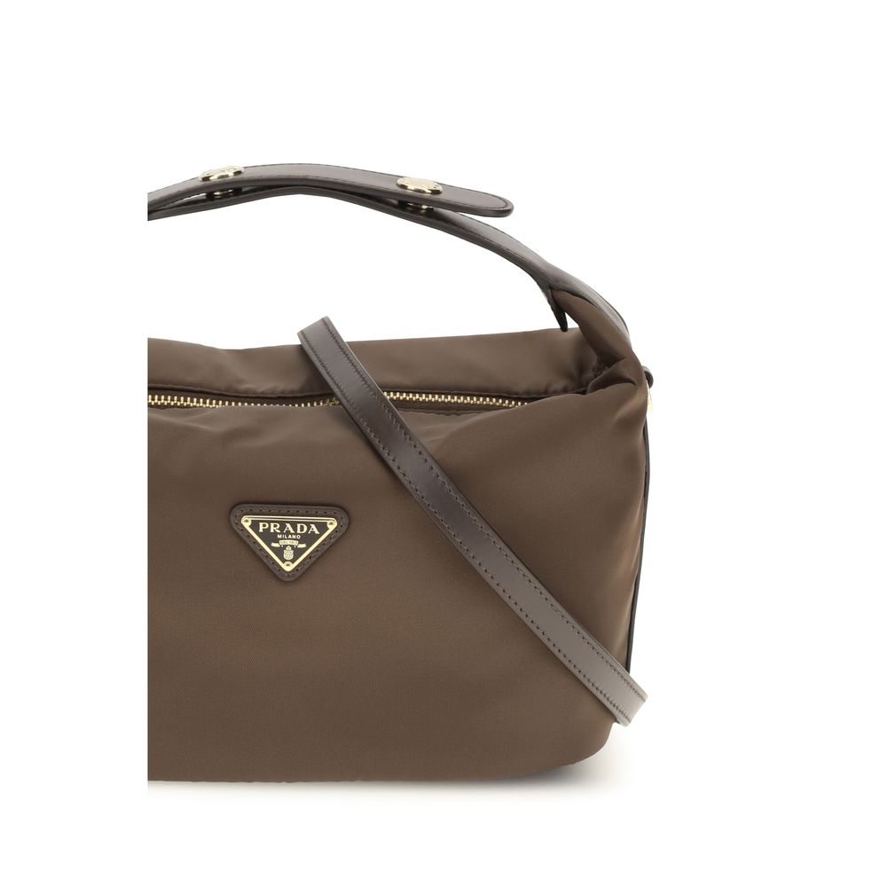Brown Recycled Polyamide Handbag
