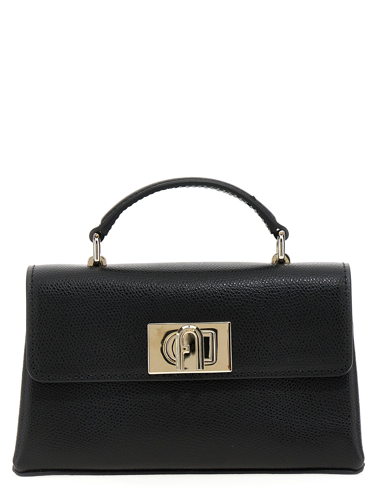 Black Leather Crossbody Bag