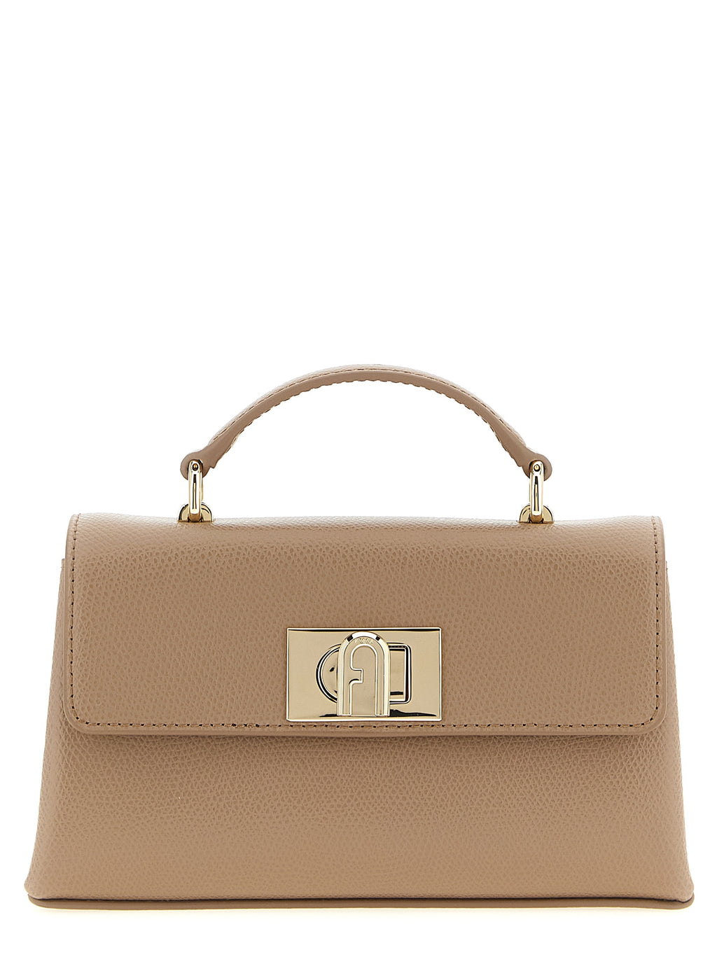 Beige Calfskin Crossbody Bag