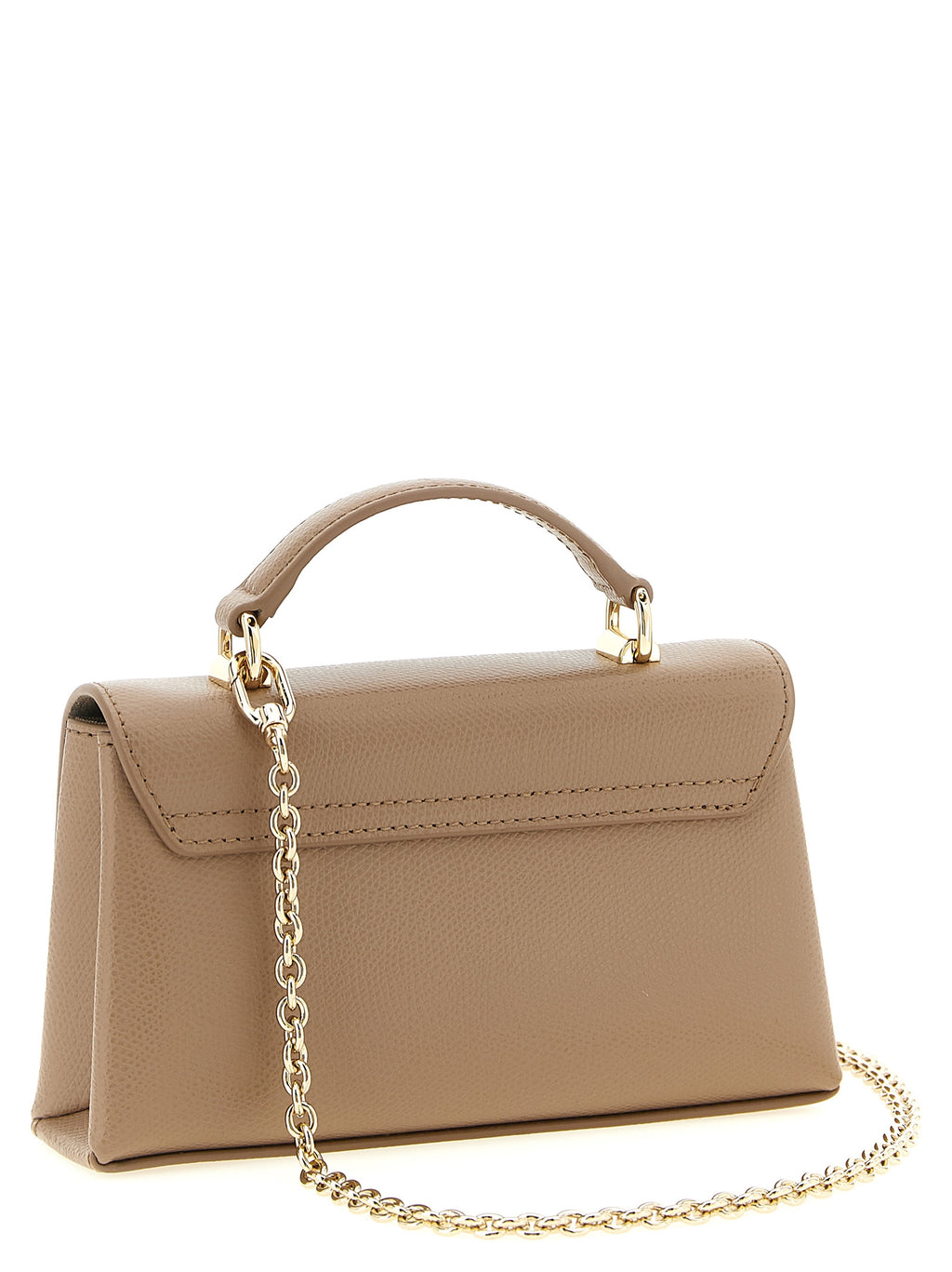 Beige Calfskin Crossbody Bag