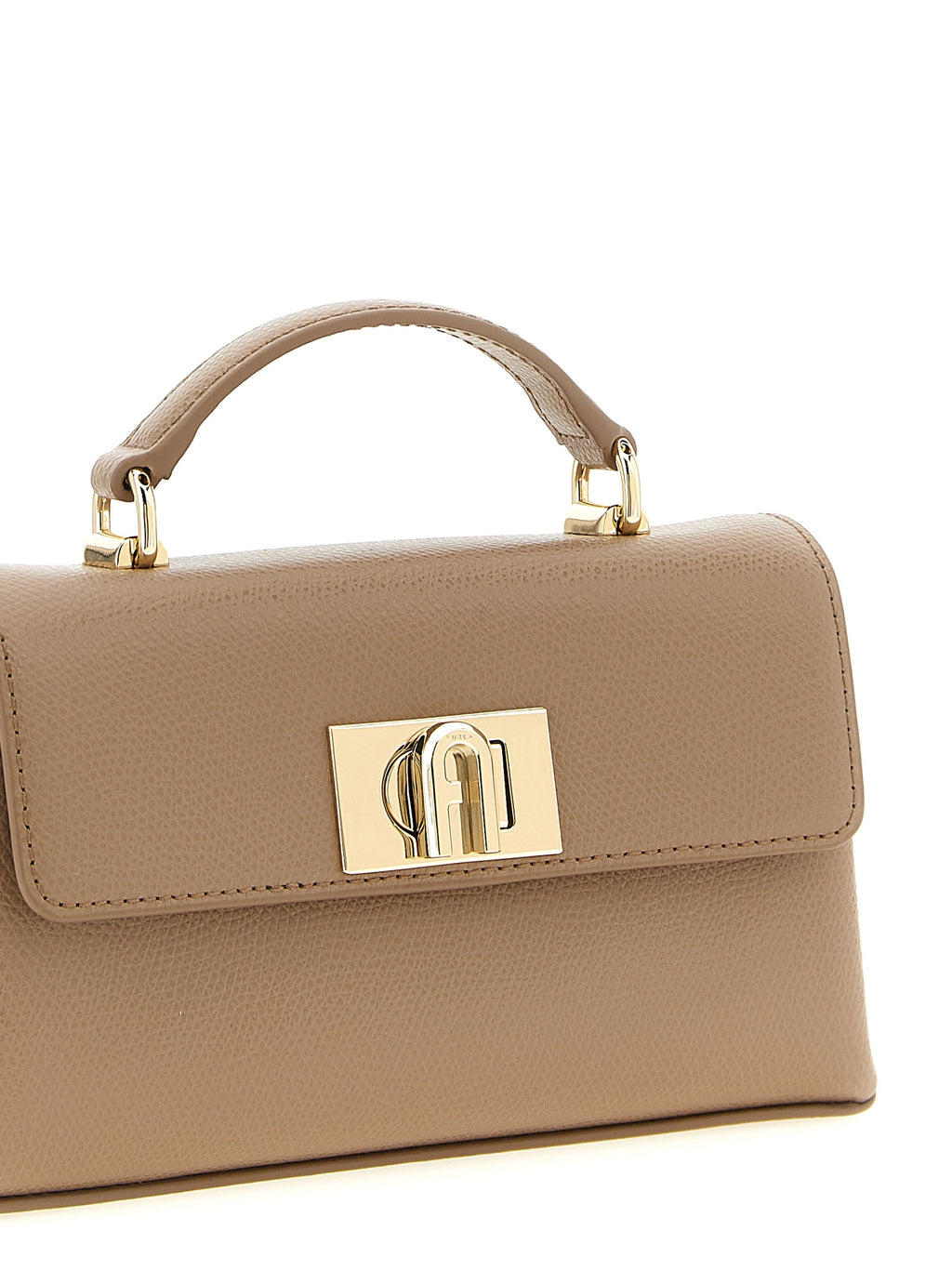 Beige Calfskin Crossbody Bag