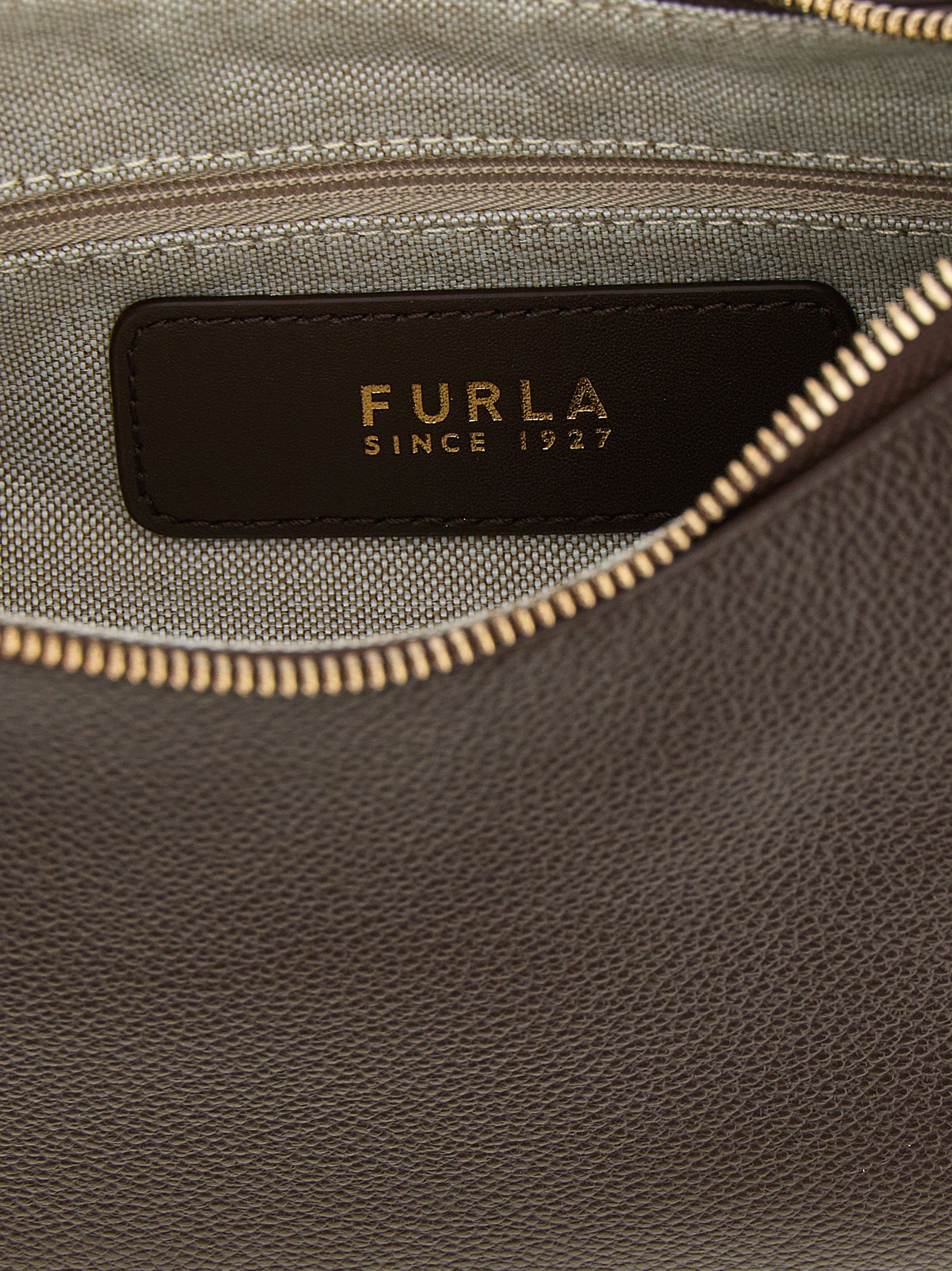 Brown Calfskin Shoulder Bag