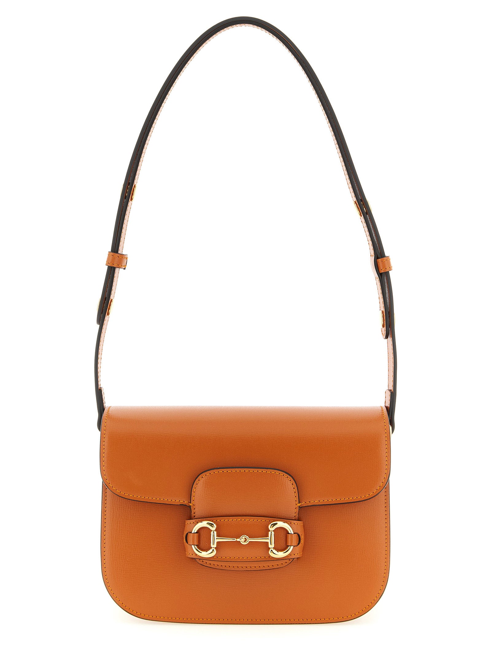 Orange Calfskin Shoulder Bag