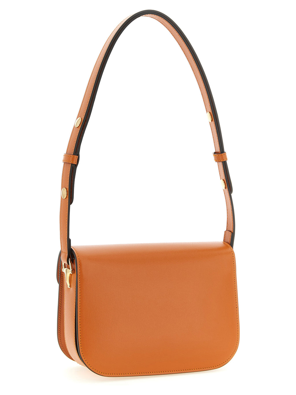 Orange Calfskin Shoulder Bag