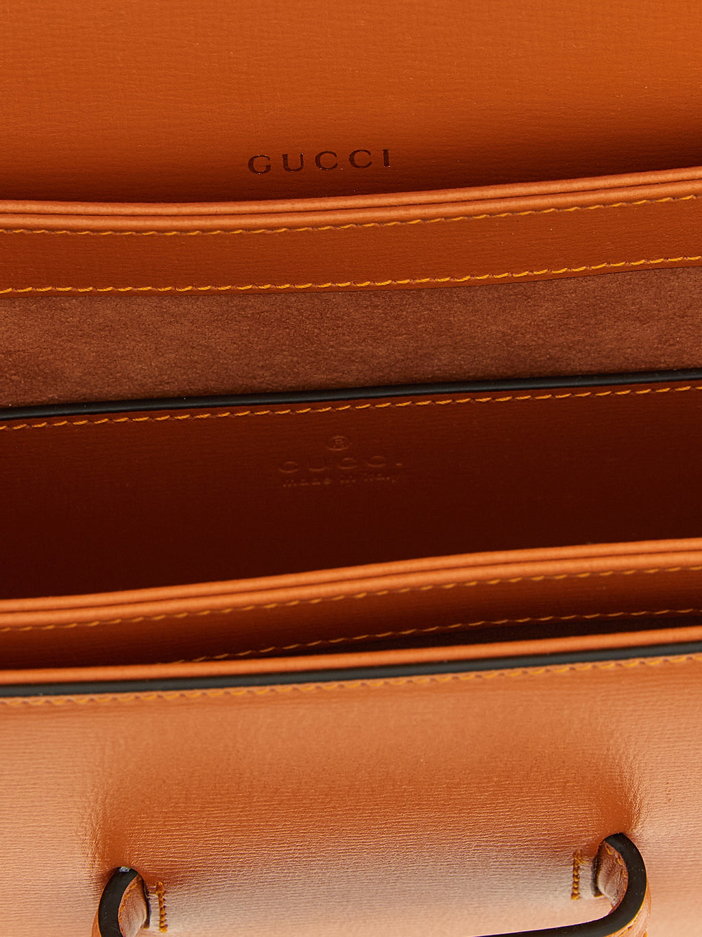 Orange Calfskin Shoulder Bag