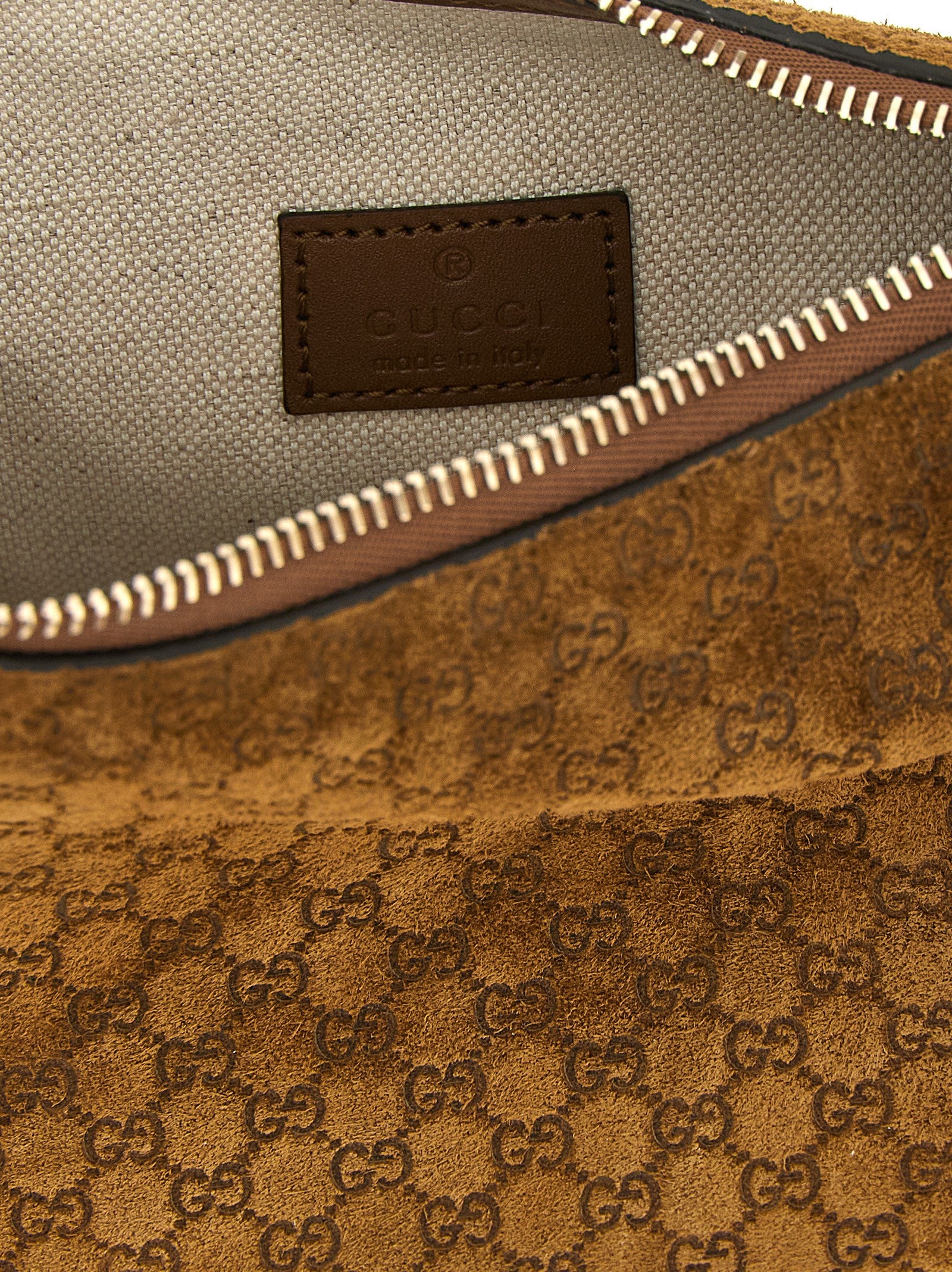 Brown Calfskin Shoulder Bag