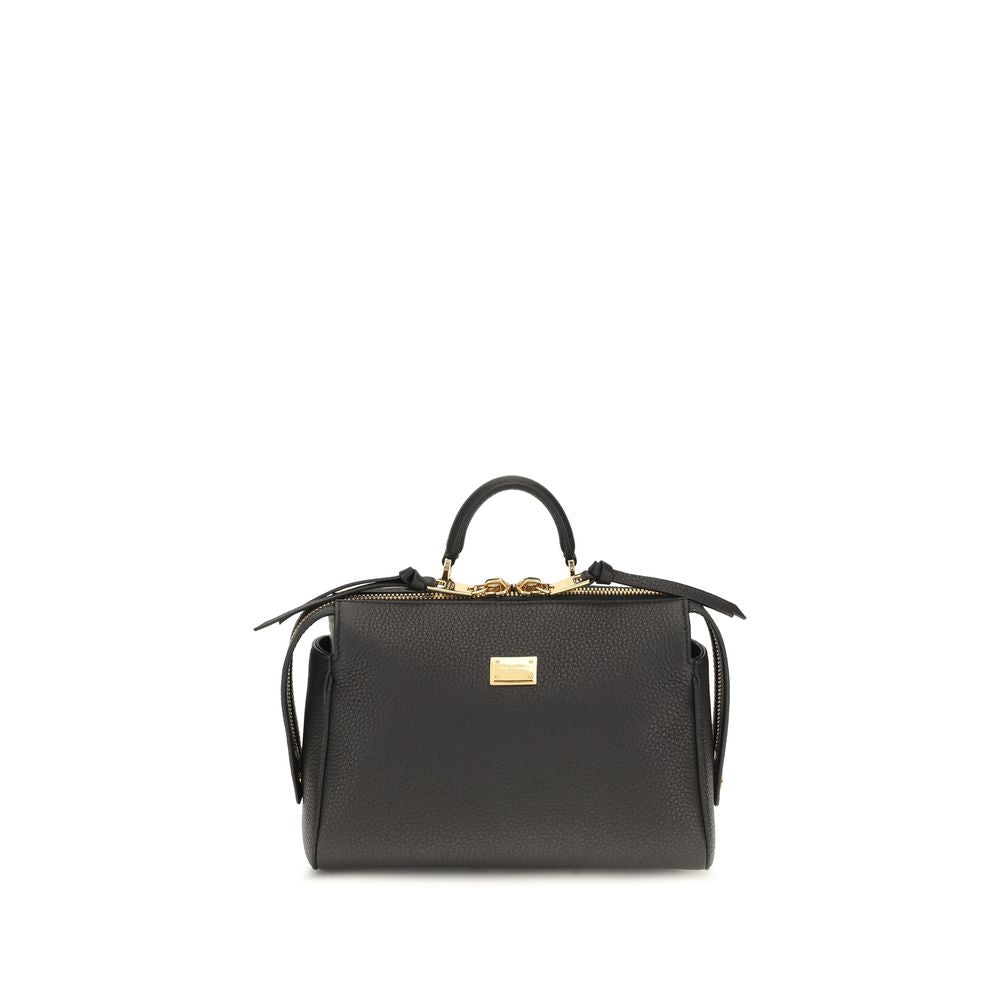 Black Calf Leather Bos Taurus Handbag