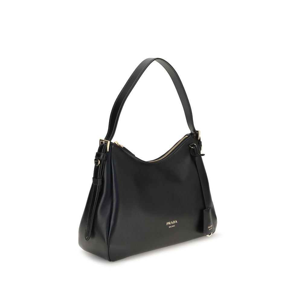 Black Calf Leather Bos Taurus Shoulder Bag