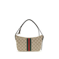 Beige Polyester Shoulder Bag