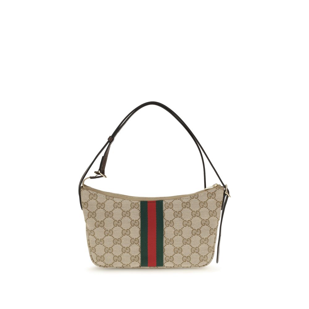 Beige Polyester Shoulder Bag