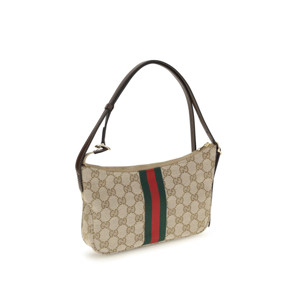 Beige Polyester Shoulder Bag