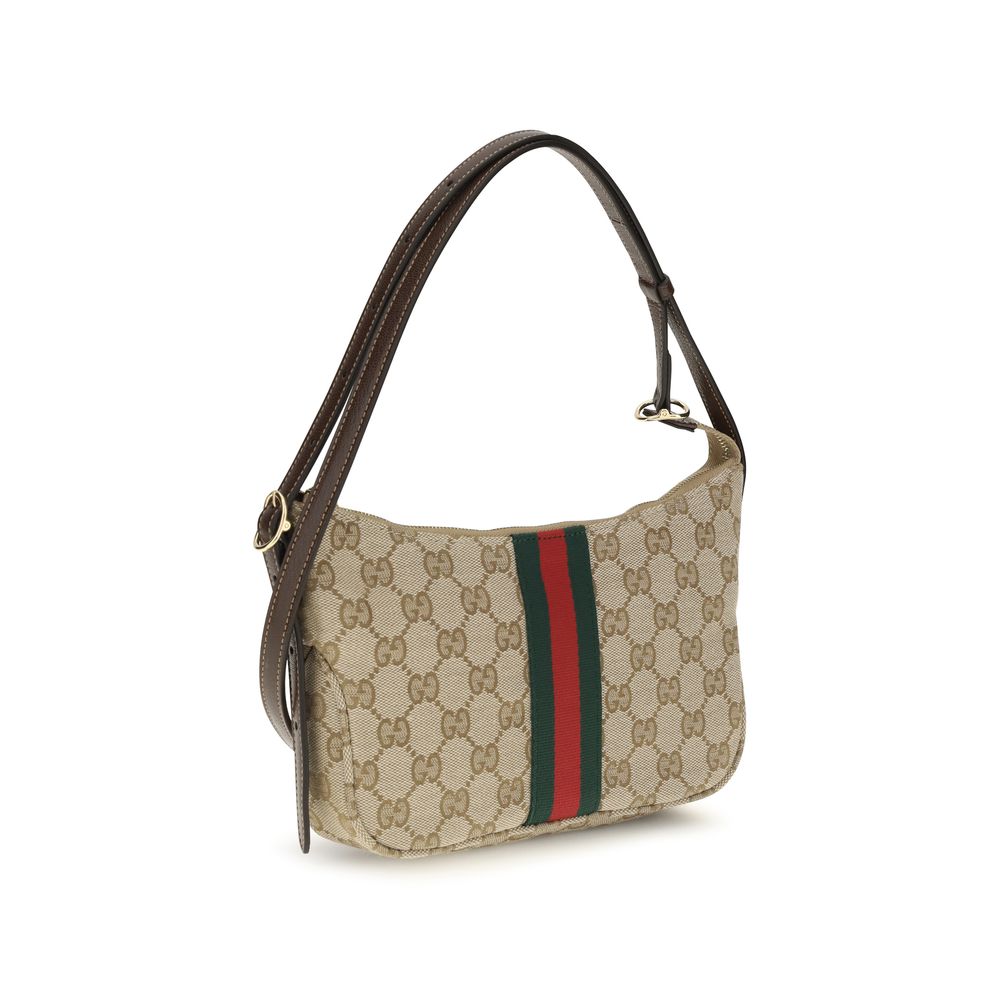 Beige Polyester Shoulder Bag