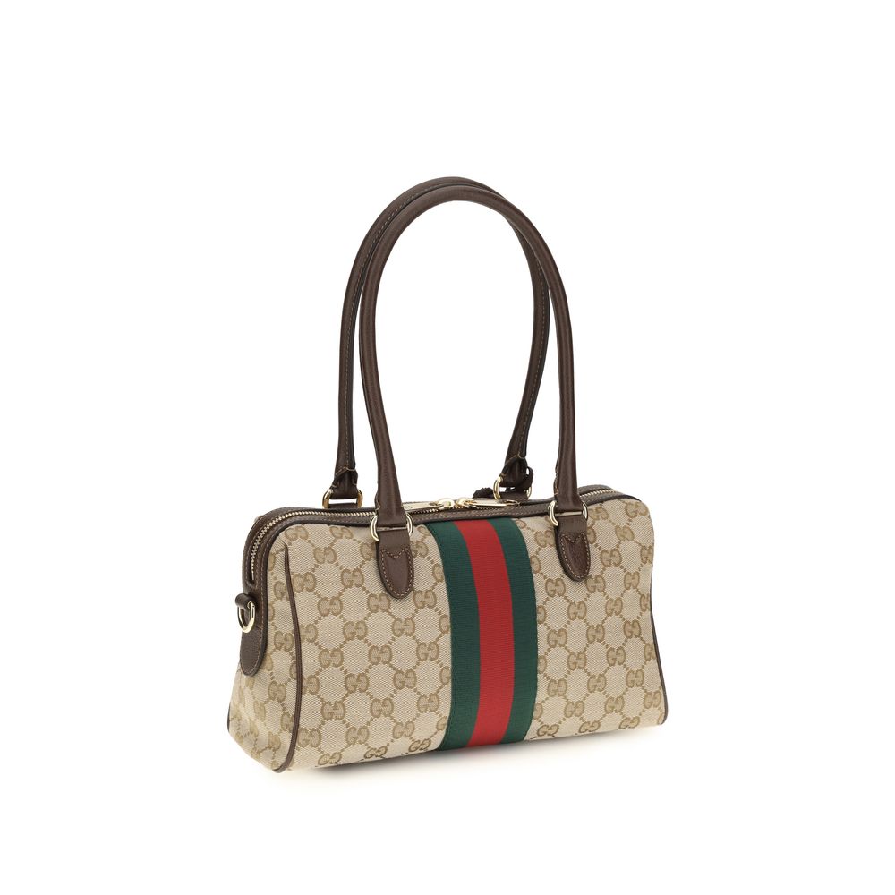 Beige Fabric Handbag