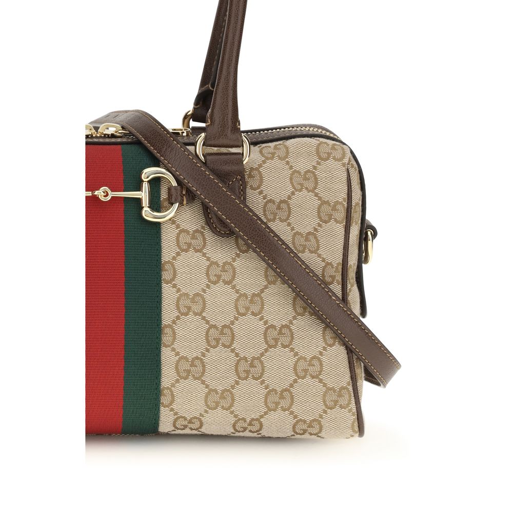 Beige Fabric Handbag