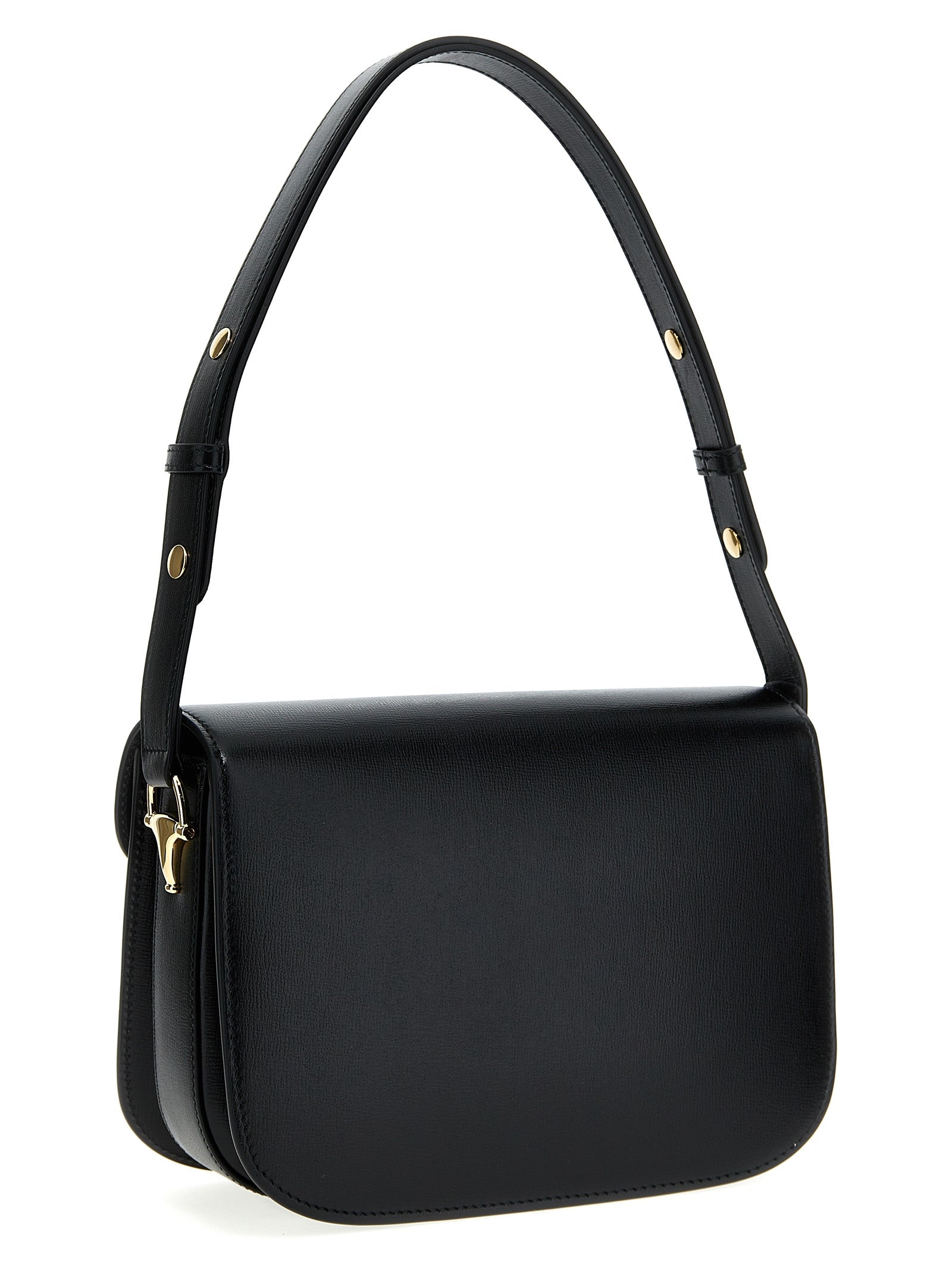 Black Leather Shoulder Bag