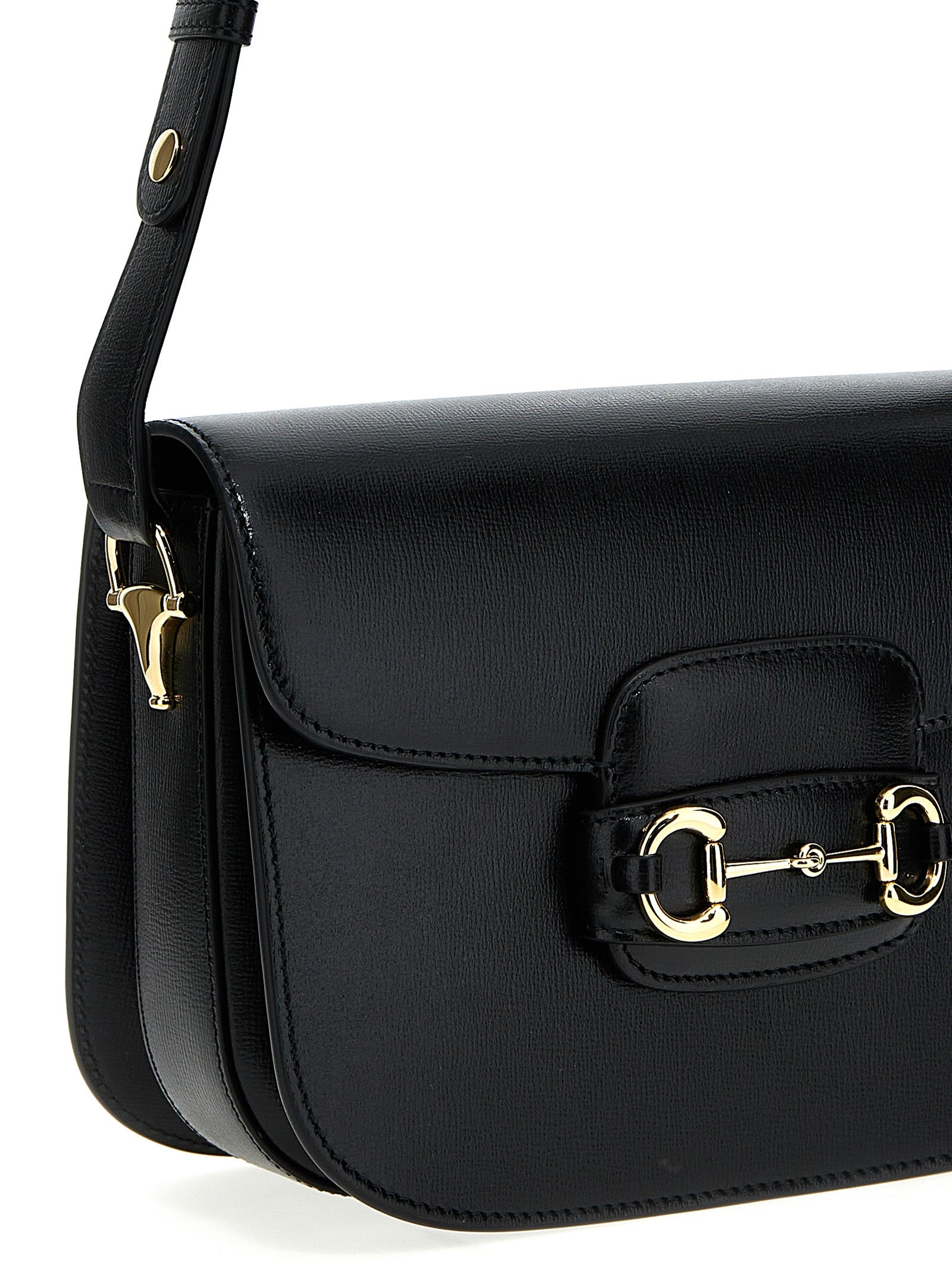 Black Leather Shoulder Bag