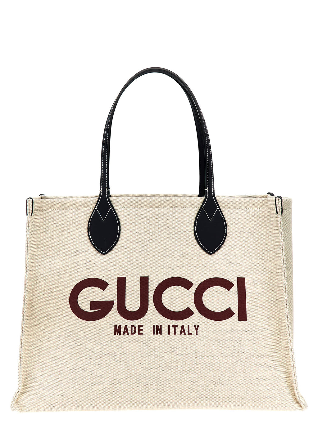 Beige Polyethylene Tote Bag