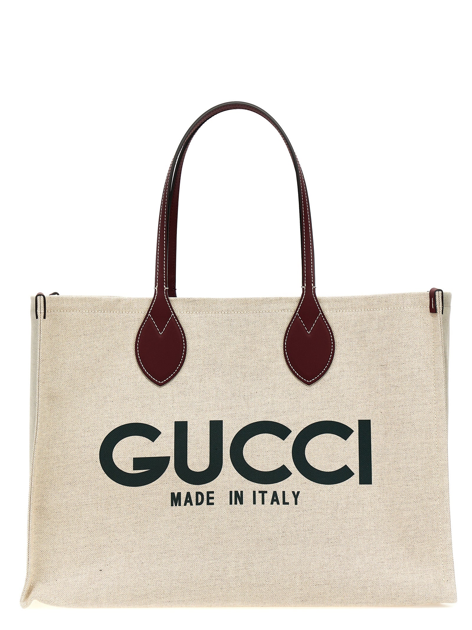 Beige Polyethylene Tote Bag