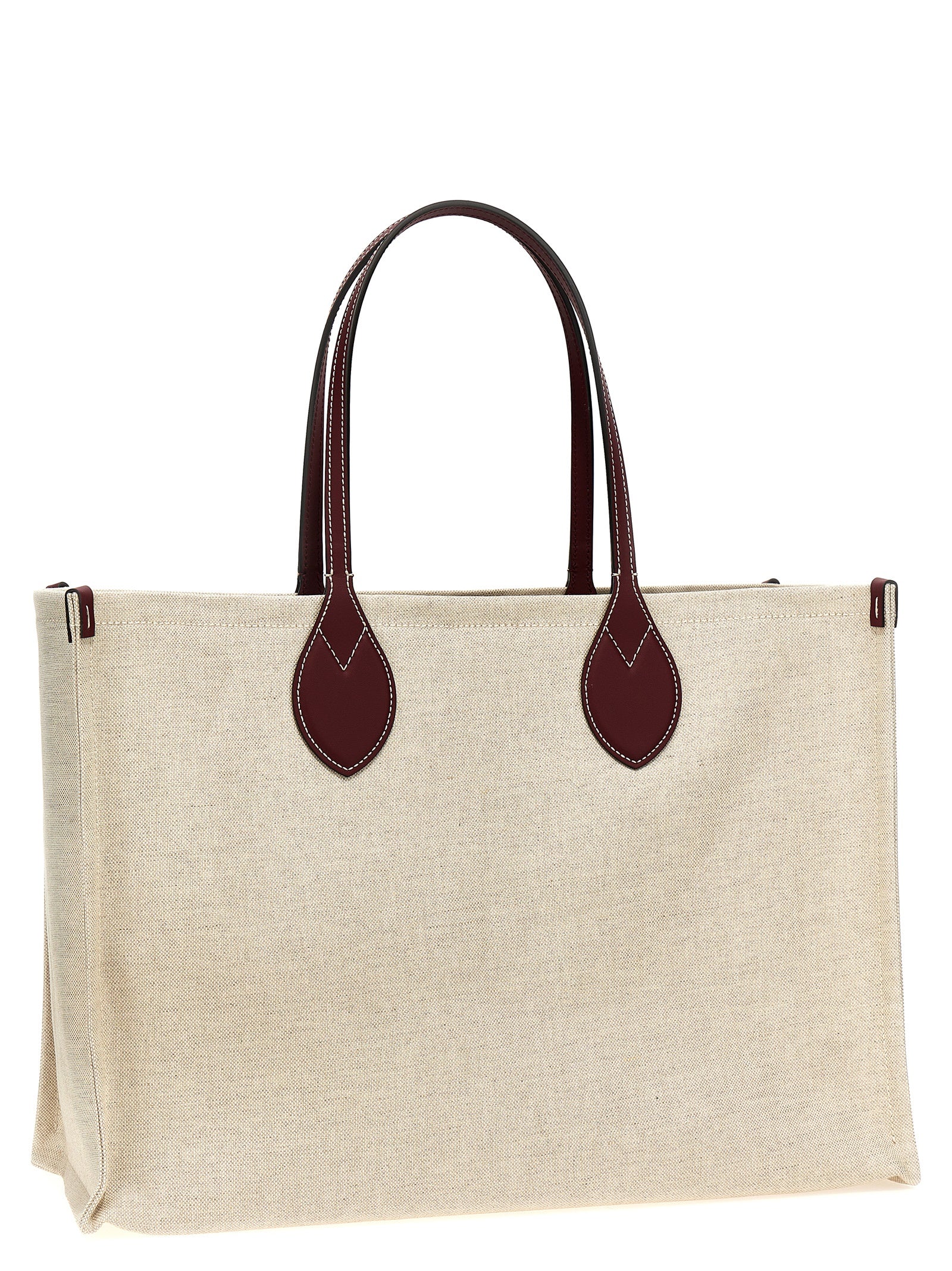 Beige Polyethylene Tote Bag
