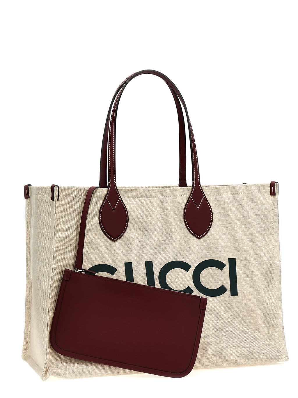 Beige Polyethylene Tote Bag