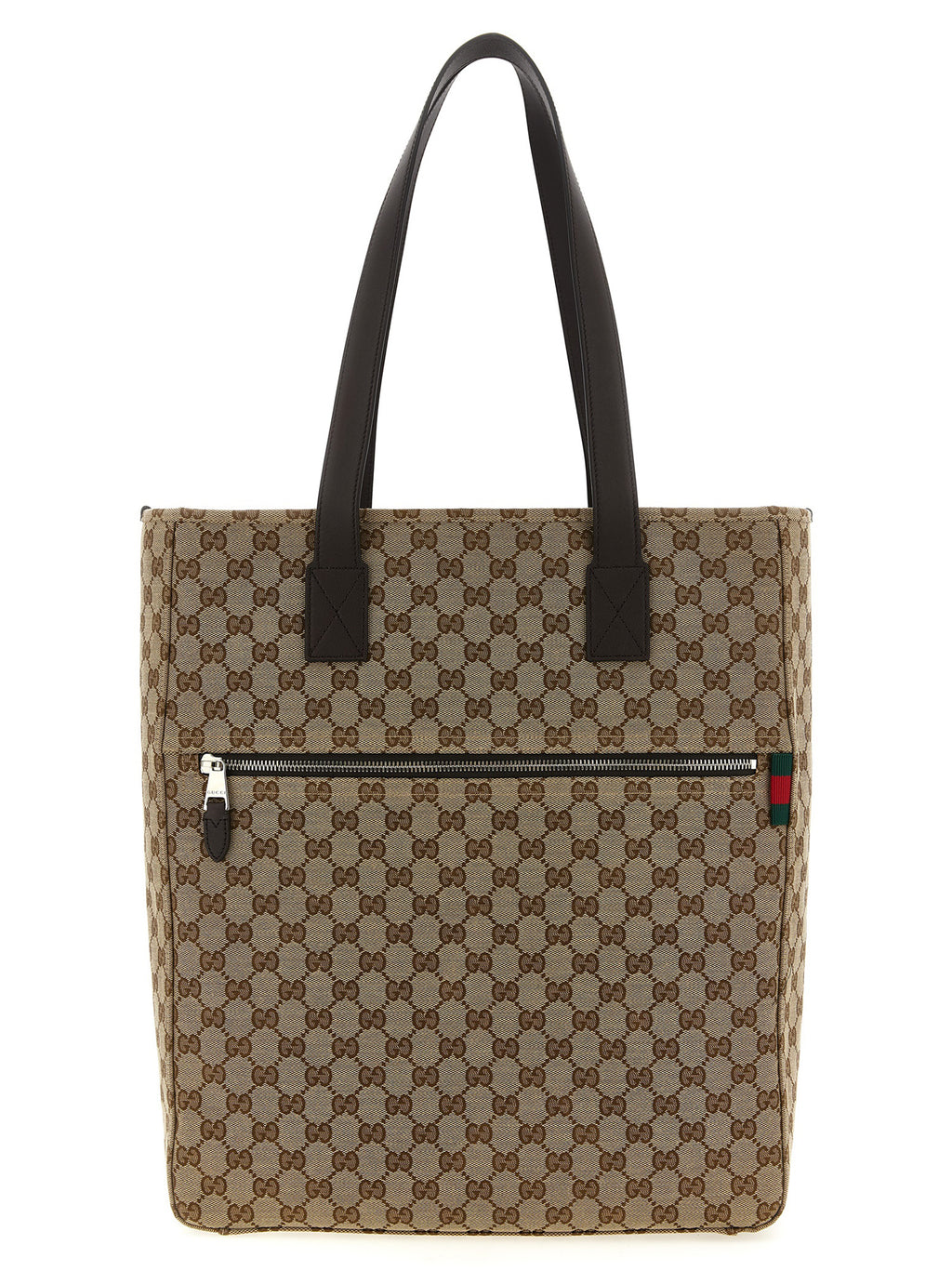 Brown Polyester Shoulder Bag