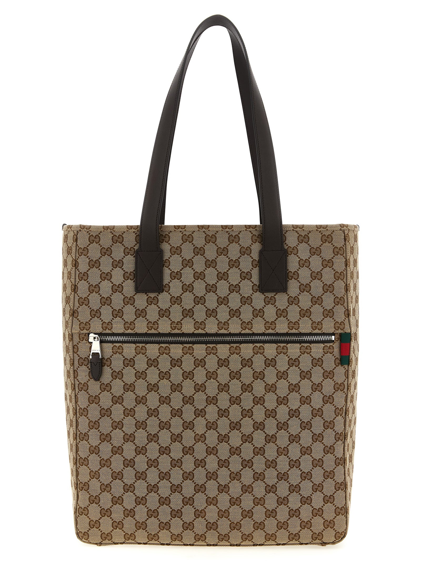Brown Polyester Shoulder Bag