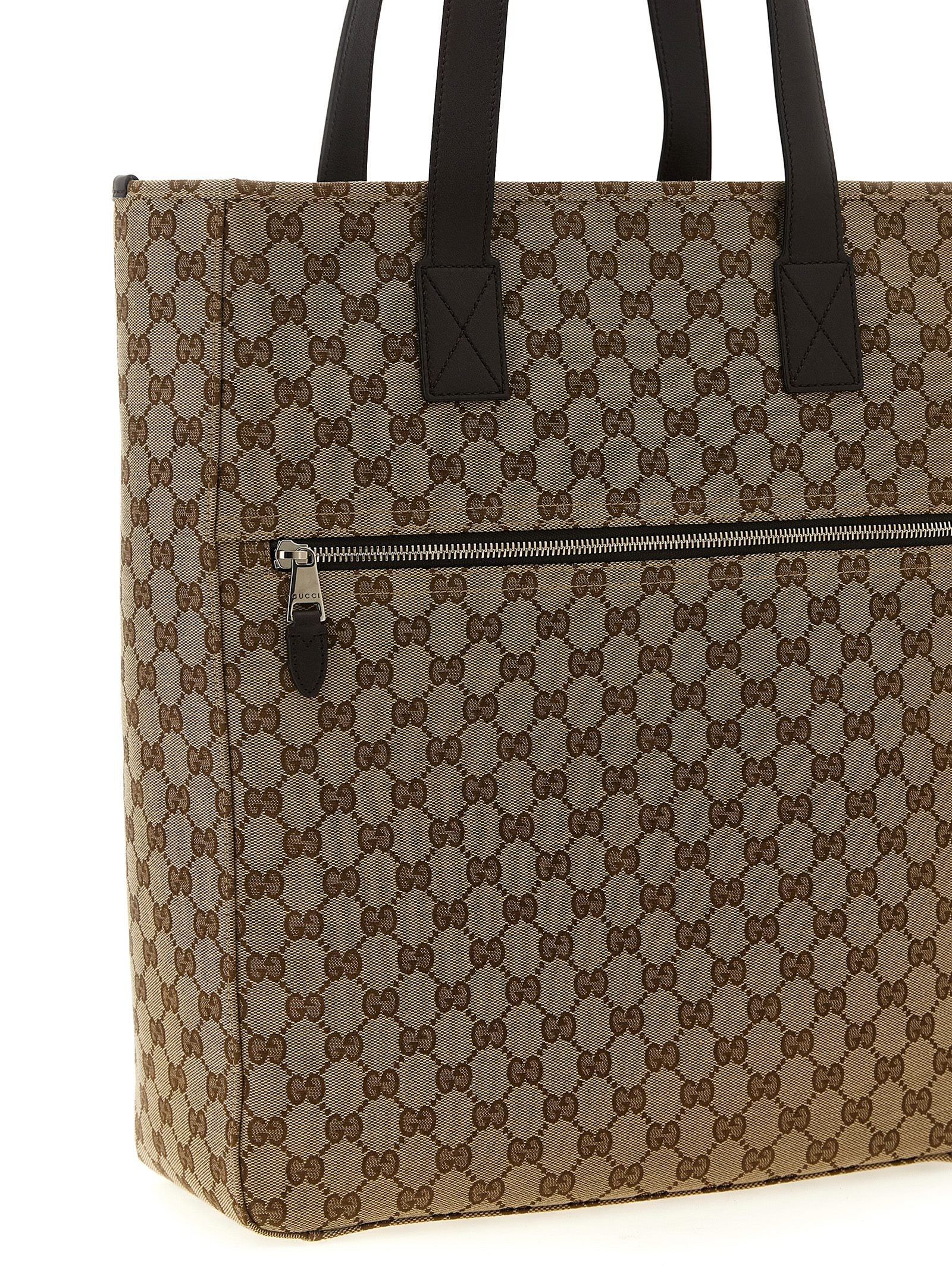 Brown Polyester Shoulder Bag
