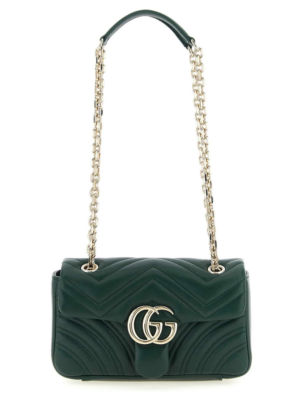 Bicolor Lamb Leather Shoulder Bag