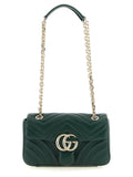 Bicolor Lamb Leather Shoulder Bag