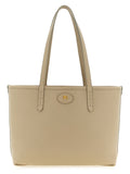Beige Calfskin Tote Bag