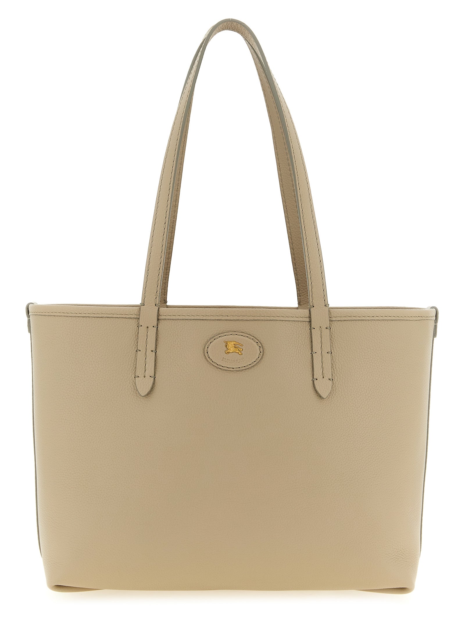 Beige Calfskin Tote Bag