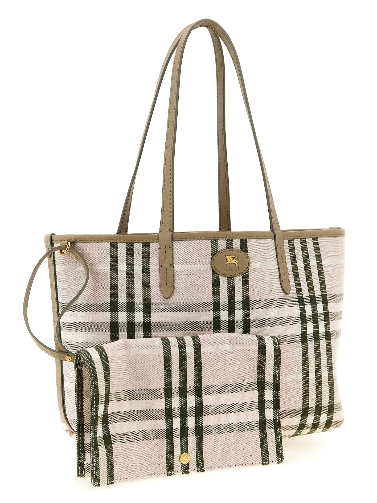 Beige Calfskin Tote Bag